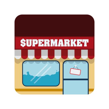 Süpermarket mağaza tasarım.