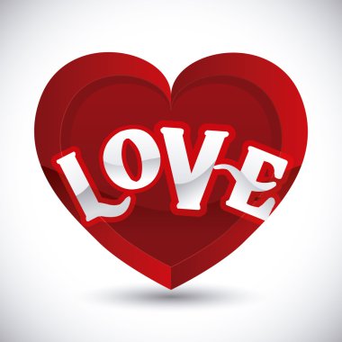 Aşk kartı tasarımı.