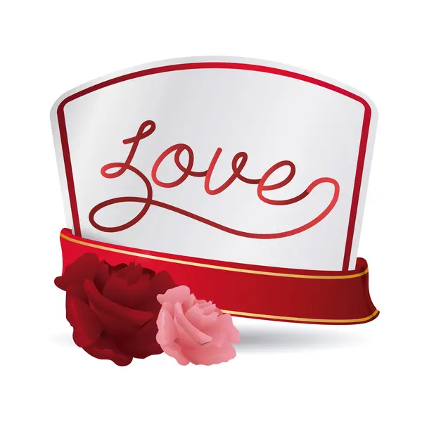 Design de cartão de amor. —  Vetores de Stock