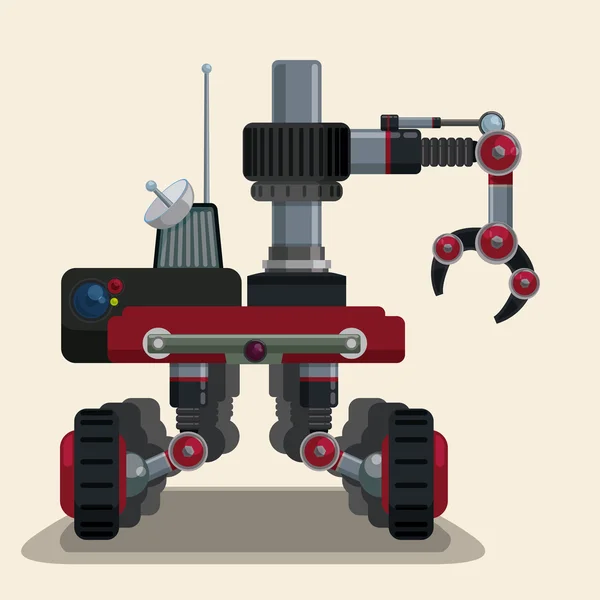 Desain digital Robot . - Stok Vektor