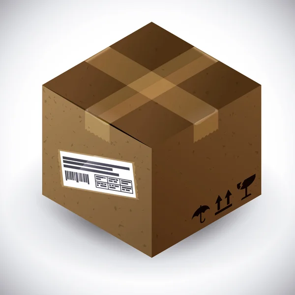 Diseño de caja de entrega . — Vector de stock