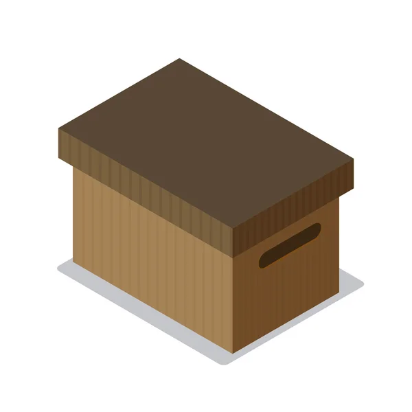 Diseño de caja de entrega . — Vector de stock