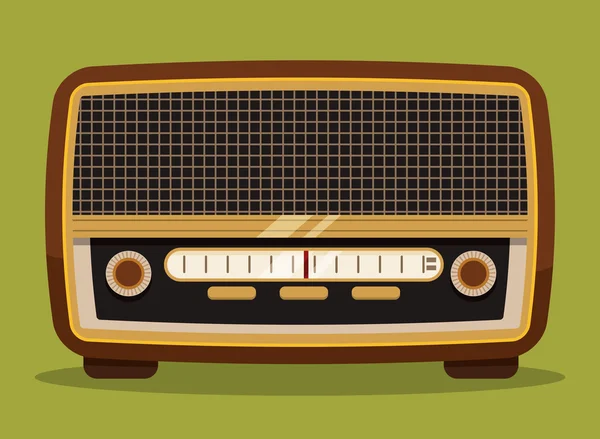 Radio vintage  design. — Stock Vector