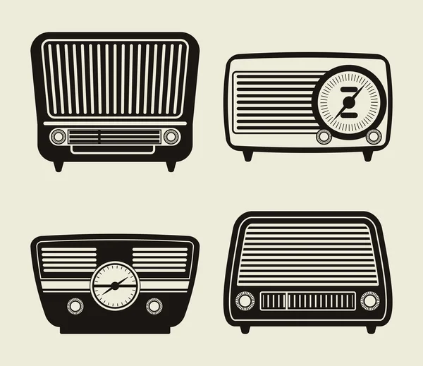 Radio vintage  design. — Stock Vector