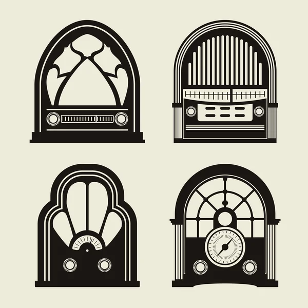 Radio-Vintage-Design. — Stockvektor