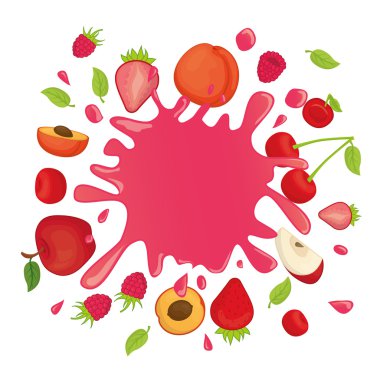 Meyve dijital tasarım.