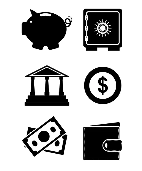 Économiser de l'argent design . — Image vectorielle