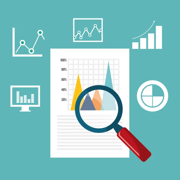 Design de estatísticas de negócios . —  Vetores de Stock