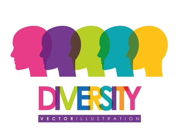 Diversità persone design, illustrazione vettoriale eps 10 . — Vettoriale Stock