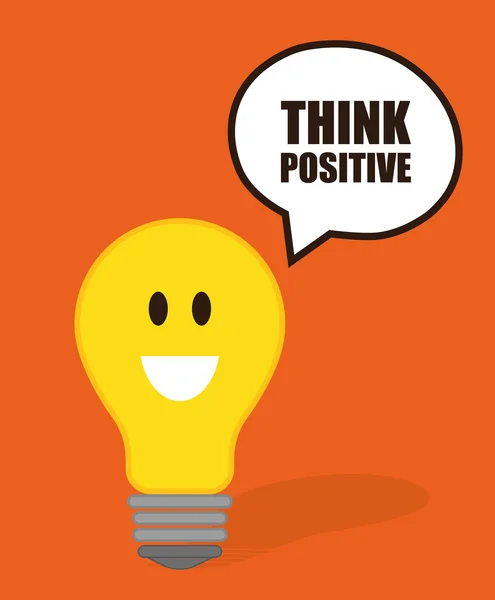 Think positive design. — Stock Vector