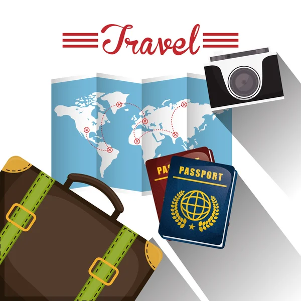 Travel vacation design. — Stock Vector