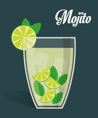 İçecekler dijital tasarım.