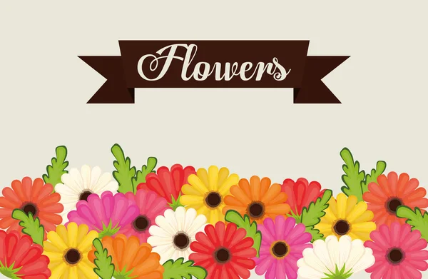 Design de flores . — Vetor de Stock