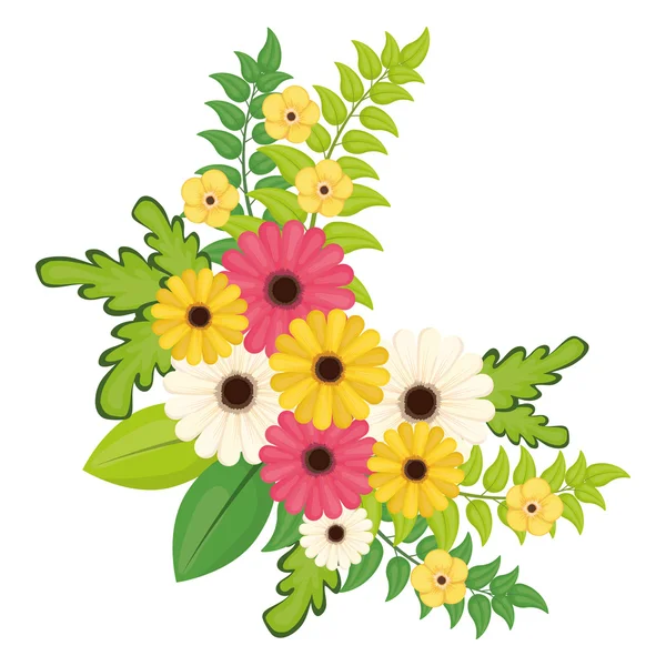 Diseño de flores . — Vector de stock