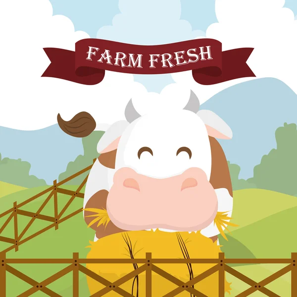 Farm fresh design. — Stock Vector