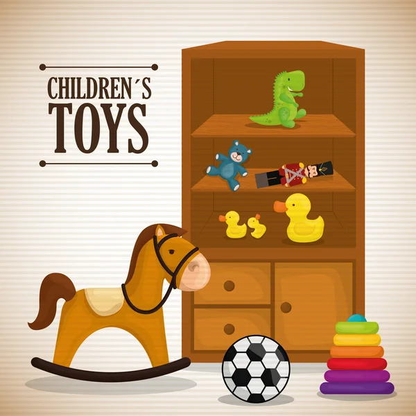 Design de brinquedos de bebê . —  Vetores de Stock