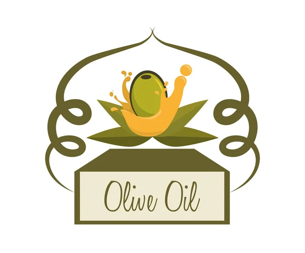 Diseño del aceite de oliva — Vector de stock