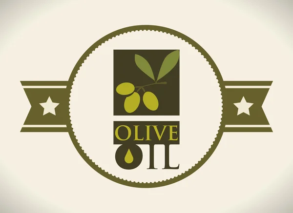 Progettazione olio d'oliva — Vettoriale Stock