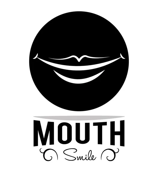 Mouth design — Stok Vektör