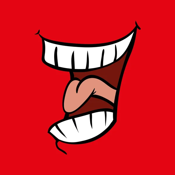 Mouth design — Stockvector