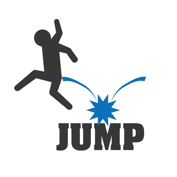 Jumping design — Stock Vector