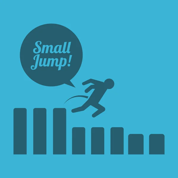 Jumping design — Stock Vector