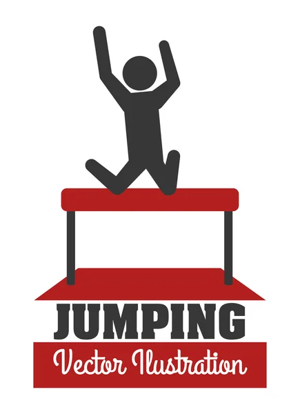 Jumping design — Stock Vector