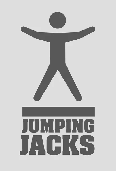 Jumping design — Stock Vector