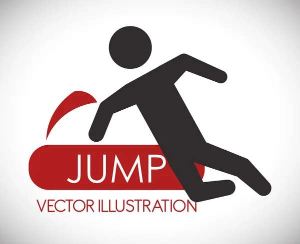 Jumping design — Stock Vector