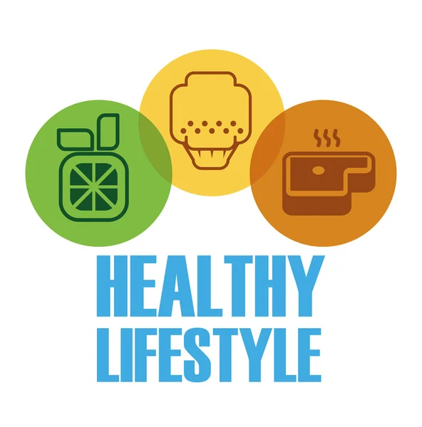 Healthy Lifestyle design — Stock Vector