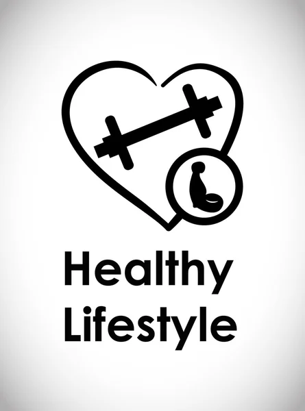 Diseño de estilo de vida saludable — Archivo Imágenes Vectoriales