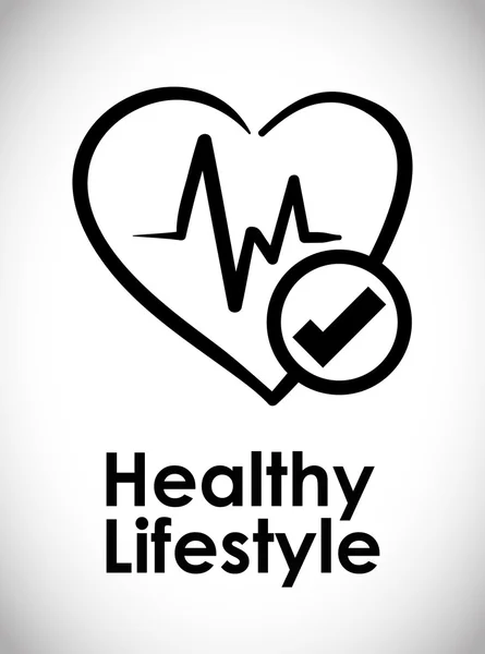 Healthy Lifestyle design — Stock Vector