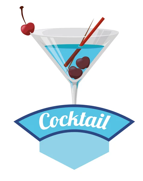 Conception de cocktail — Image vectorielle