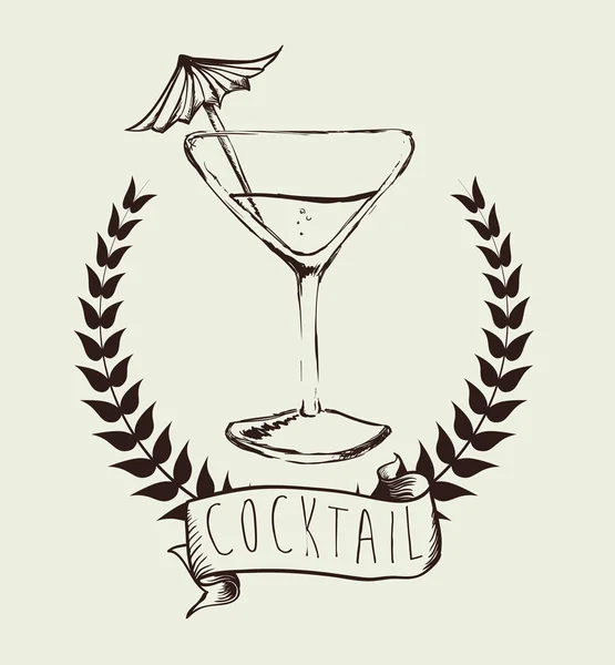 Conception de cocktail — Image vectorielle