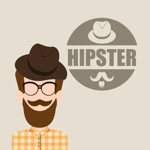 Desain gaya Hipster - Stok Vektor