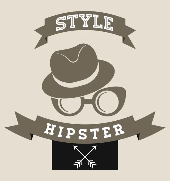 Projekt w stylu hipster — Wektor stockowy