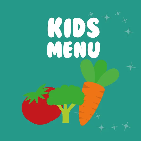 Kinderen menu ontwerp — Stockvector