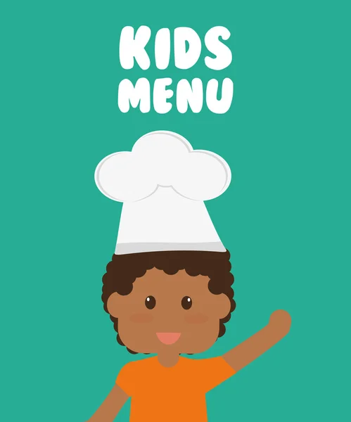 Menu enfants design — Image vectorielle