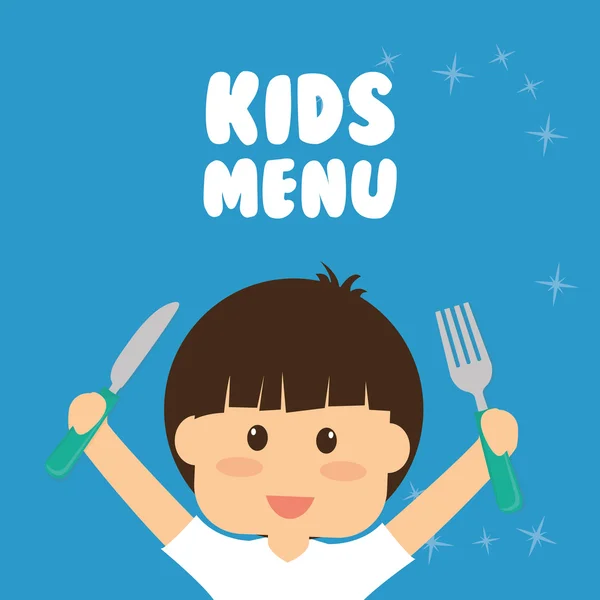 Kinderen menu ontwerp — Stockvector