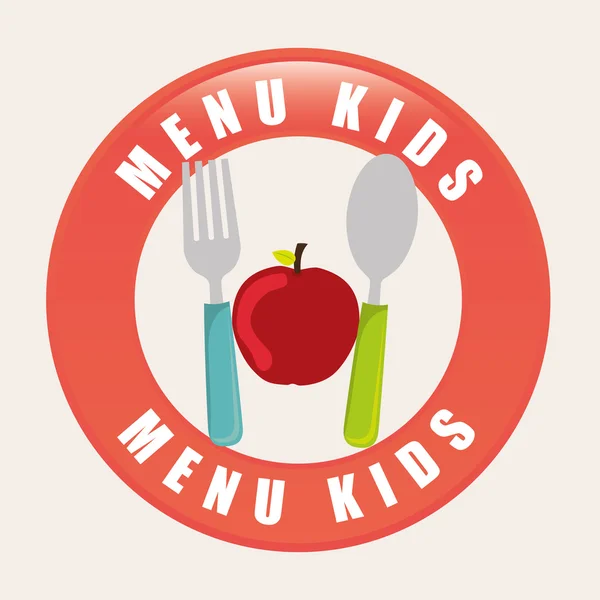 Kinderen menu ontwerp — Stockvector