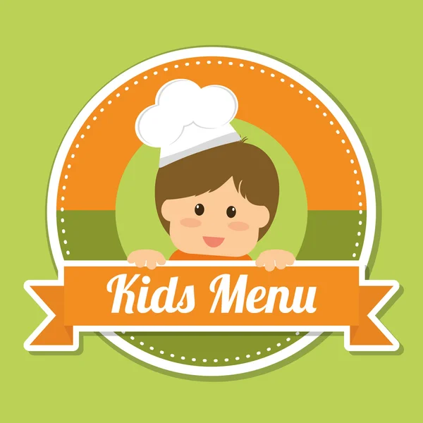Gyerekek menü design — Stock Vector