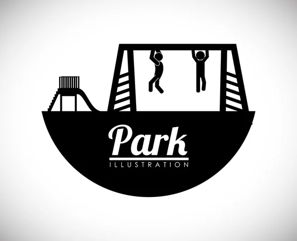 Park ontwerp — Stockvector