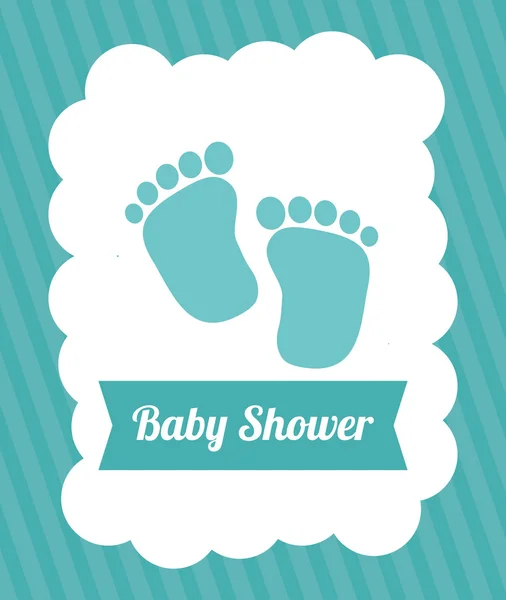 Baby douche ontwerp — Stockvector