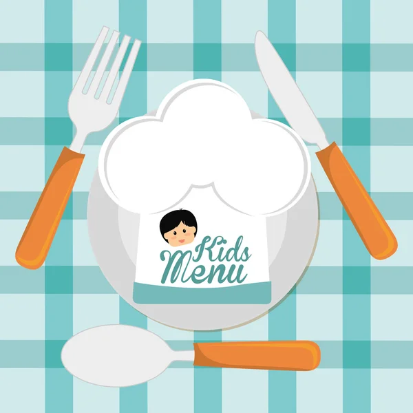 Kids Menu design — Stock Illustration Kids Menu design Vector Graphics