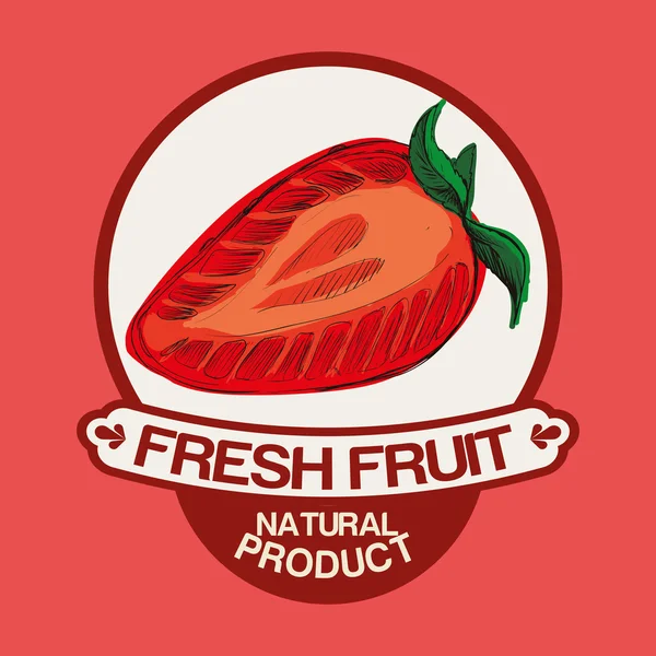 Diseño de frutas — Archivo Imágenes Vectoriales