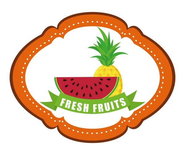 Design de frutas — Vetor de Stock
