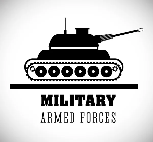 Militära krigsmakten design — Stock vektor