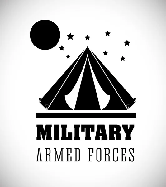 Militära krigsmakten design — Stock vektor