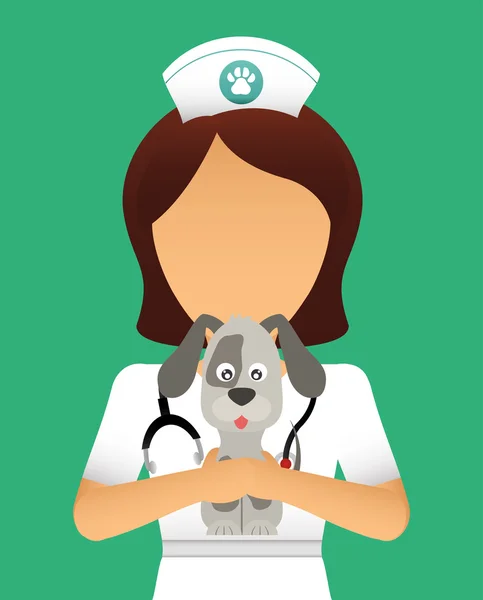 Conception de soins pour animaux — Image vectorielle