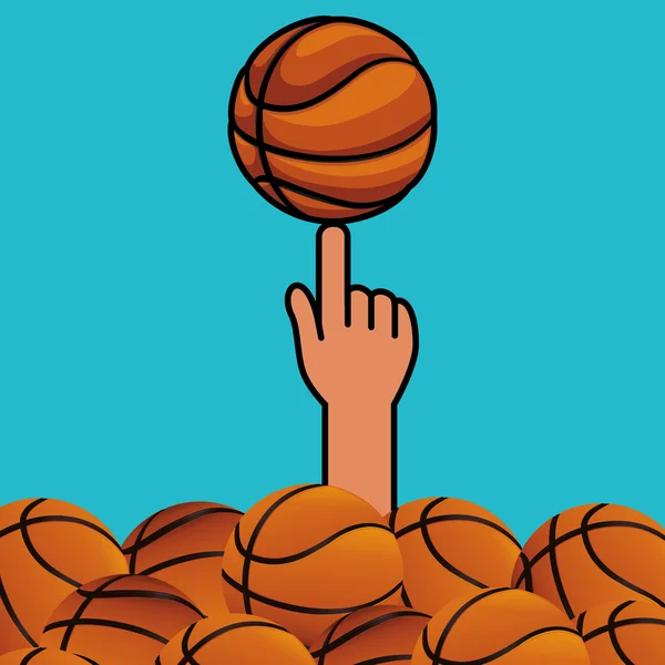 Basketbal ontwerp — Stockvector